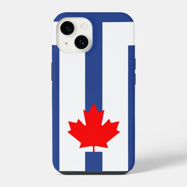 Patriotic Apple Case-Mate, Toronto Flag iPhone Case (Back)