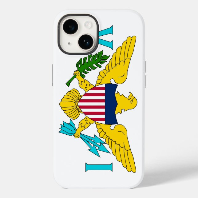 Patriotic Apple Case-Mate, Virgin Islands Case-Mate iPhone Case (Back)