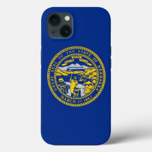 Patriotic Apple iPhone 13 Case-Mate, Nebraska Flag iPhone 13 Case