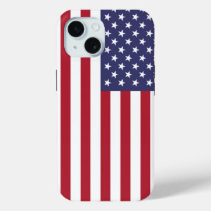 Patriotic Apple iPhone 15 Case-Mate with USA flag iPhone 15 Case