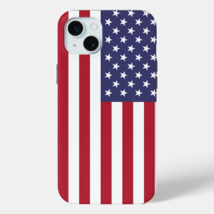 Patriotic Apple iPhone 15 Plus Case-Mate, USA flag iPhone 15 Mini Case