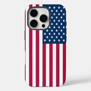 Patriotic Apple iPhone 15 Pro Case-Mate, USA flag iPhone 16 Pro Case