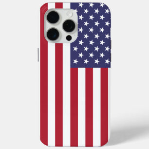 Patriotic Apple iPhone 15 Pro Max Case, USA flag iPhone 15 Pro Max Case