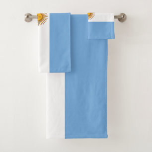 Patriotic Argentinian Flag Bath Towel Set