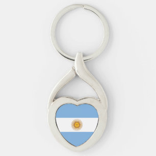Patriotic Argentinian Flag Keychain