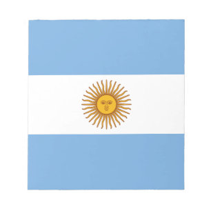 Patriotic Argentinian Flag Notepad