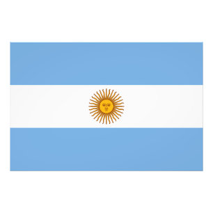 Patriotic Argentinian Flag Photo Print