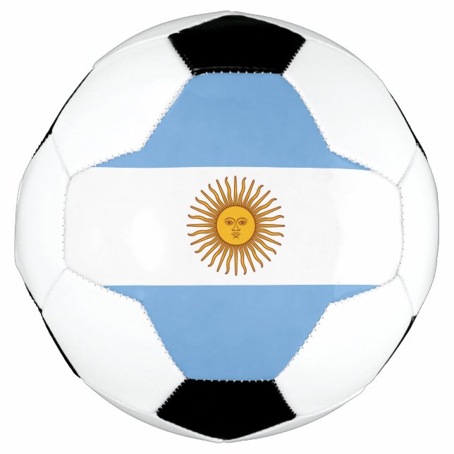 Patriotic Argentinian Flag Soccer Ball (Front)