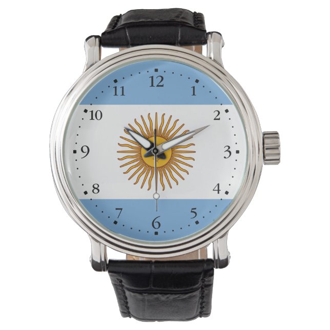 Patriotic Argentinian Flag Watch (Front)