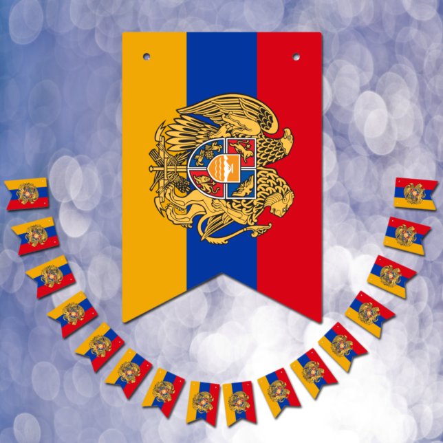 Patriotic Armenian Flag, Birthday Party Armenia Bunting (Creator Uploaded)