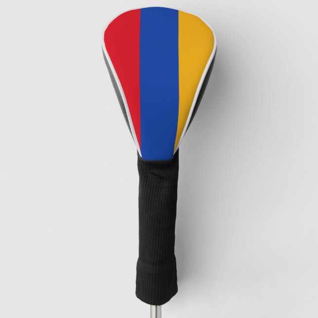 Patriotic Armenian Flag Golf Head Cover (Front)