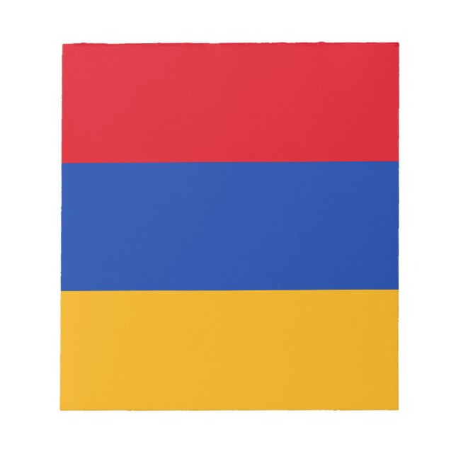 Patriotic Armenian Flag Notepad (Front)