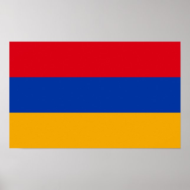 Patriotic Armenian Flag Poster (Front)