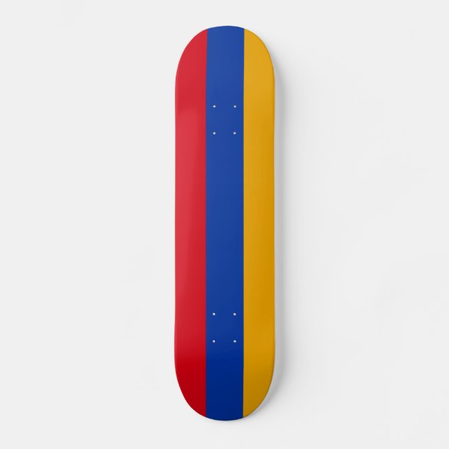 Patriotic Armenian Flag Skateboard (Front)