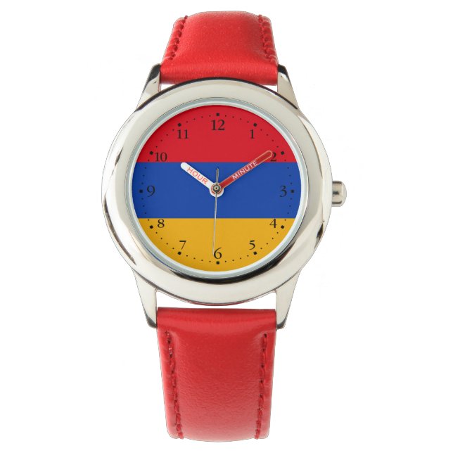 Patriotic Armenian Flag Watch (Front)