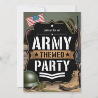 Patriotic Army-Themed Party Military Celebration