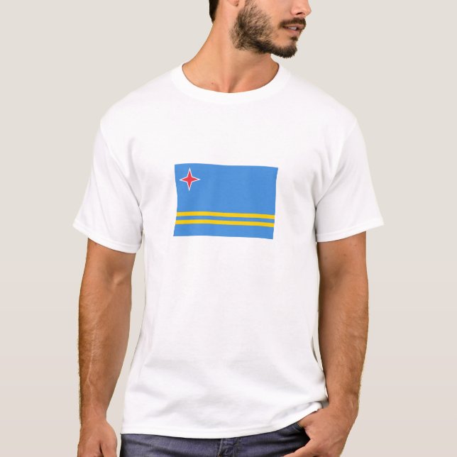 Patriotic Aruba Flag T-Shirt (Front)