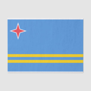 Patriotic Aruba Flag Tissue Paper