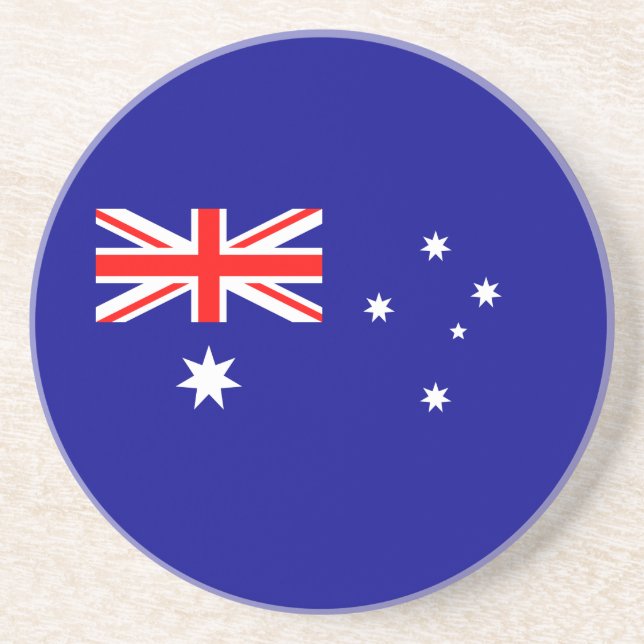 Patriotic Australian Flag Coaster (Front)