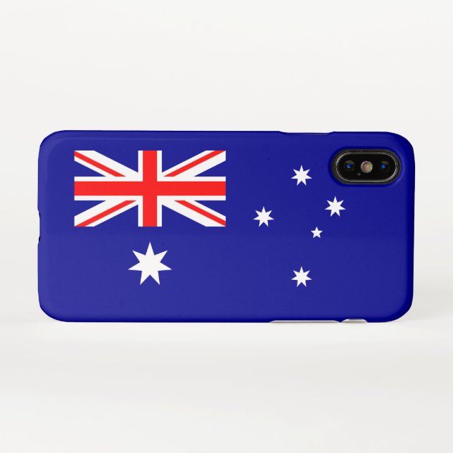 Patriotic Australian Flag iPhone Case (Back Horizontal)