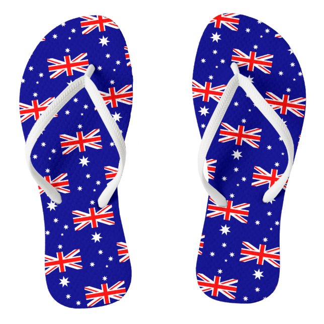 Patriotic Australian Flag Jandals (Footbed)