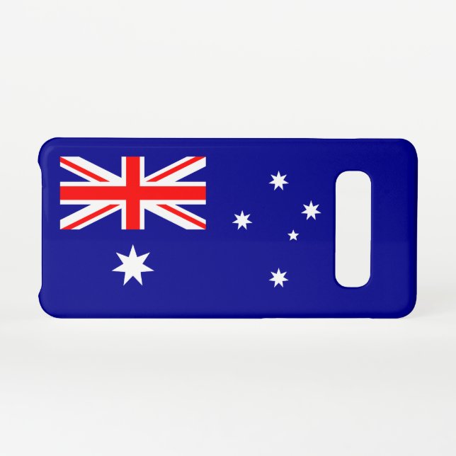 Patriotic Australian Flag Samsung Galaxy Case (Back Horizontal)