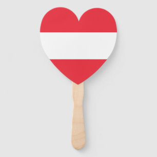 Patriotic Austrian Flag Hand Fan