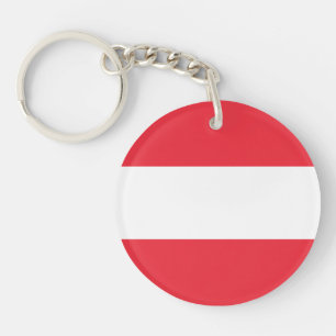 Patriotic Austrian Flag Key Ring