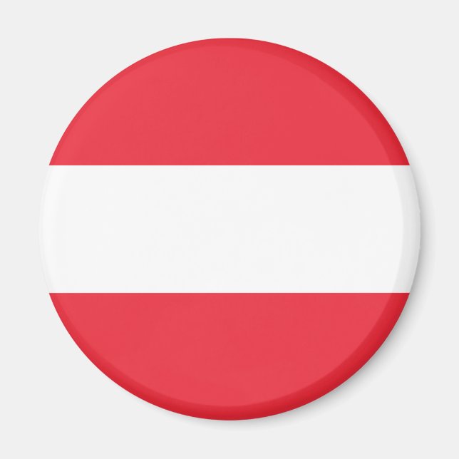 Patriotic Austrian Flag Magnet (Front)