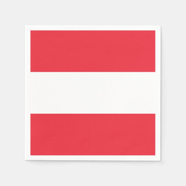 Patriotic Austrian Flag Napkin (Front)