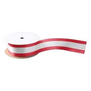 Patriotic Austrian Flag Satin Ribbon