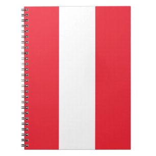 Patriotic Austrian Flag Spiral Notebook