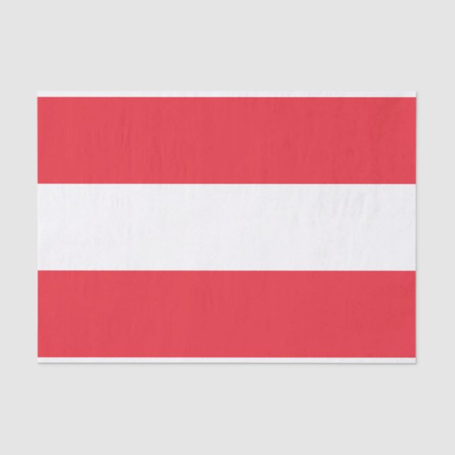 Patriotic Austrian Flag Tissue Paper (Front)