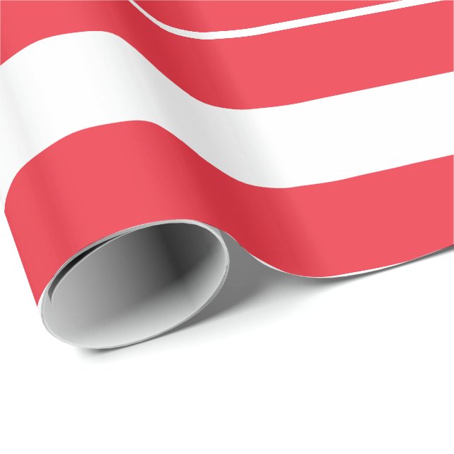Patriotic Austrian Flag Wrapping Paper (Roll Corner)
