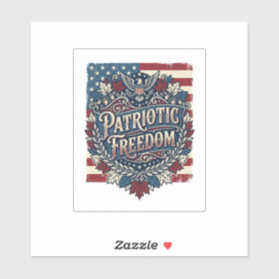 Patriotic Autumn Leaves Vector Graphic Tee