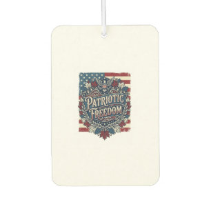 Patriotic Autumn Leaves Vector Graphic Tee Car Air Freshener