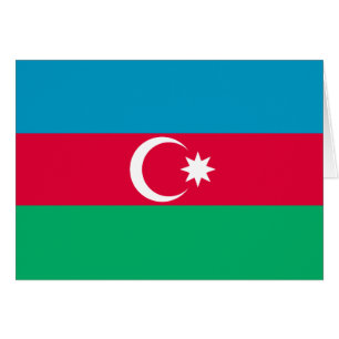 Patriotic Azerbaijan Flag