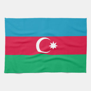 Patriotic Azerbaijan Flag Kitchen Towel