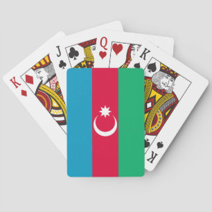 Patriotic Azerbaijan Flag Playing Cards