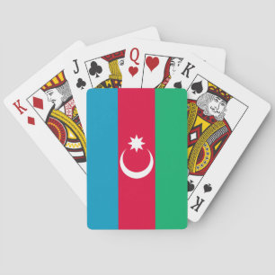 Patriotic Azerbaijan Flag Playing Cards