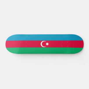 Patriotic Azerbaijan Flag Skateboard