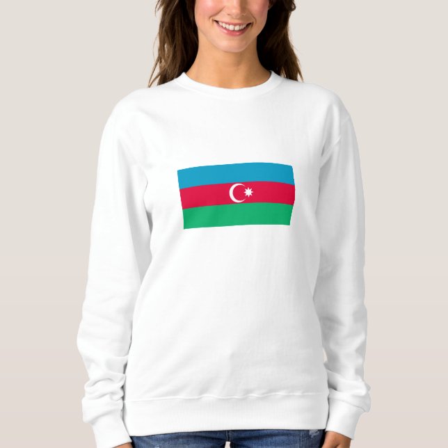 Patriotic Azerbaijan Flag Sweatshirt (Front)