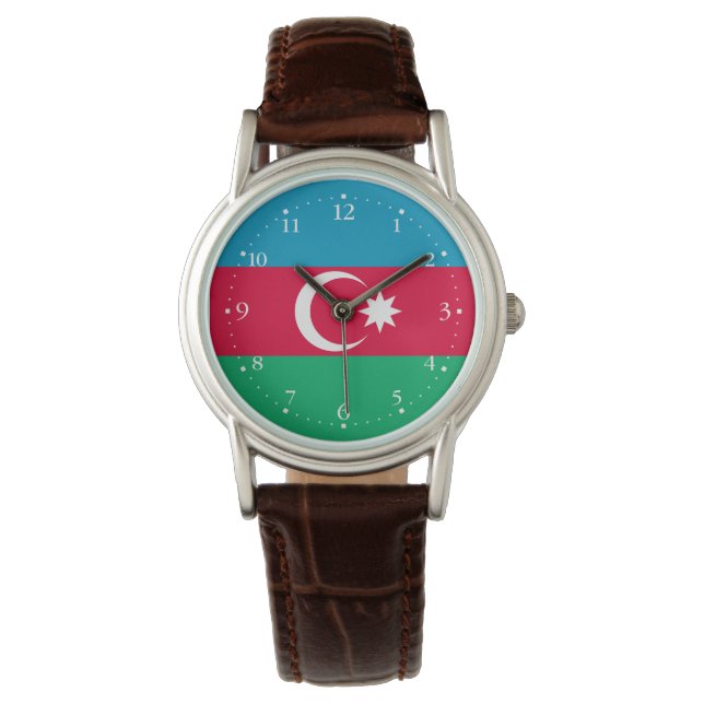 Patriotic Azerbaijan Flag Watch (Front)
