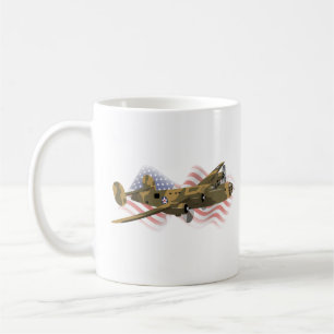 Patriotic B-24 Liberator WW2 Heavy Bomber Coffee Mug