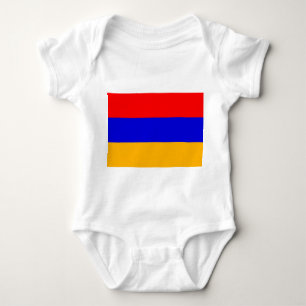 Patriotic baby bodysuit with flag Armenia