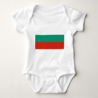 Patriotic baby bodysuit with flag Bulgaria