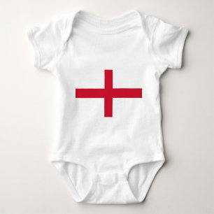 Patriotic baby bodysuit with flag England, UK