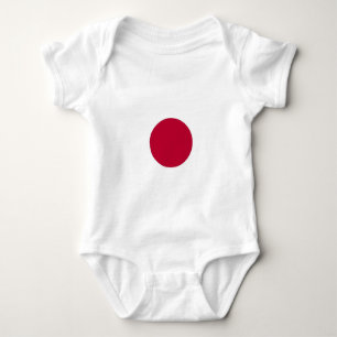 Patriotic baby bodysuit with flag Japan