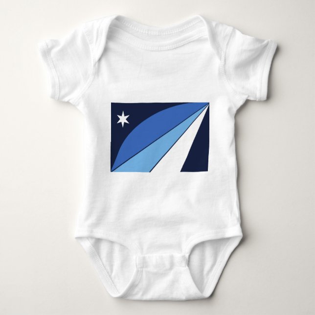 Patriotic baby bodysuit with flag of Columbia (Front)
