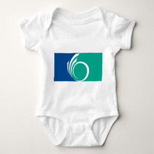 Patriotic baby bodysuit with flag of Ottawa